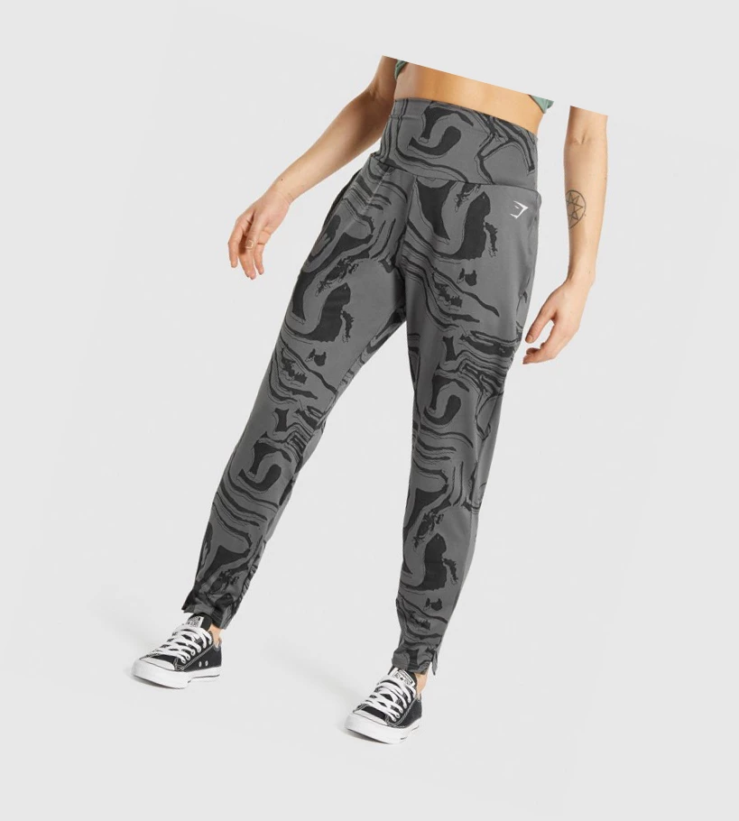 Gymshark GS Power Joggebukser Dame Svarte | OVXQJF048