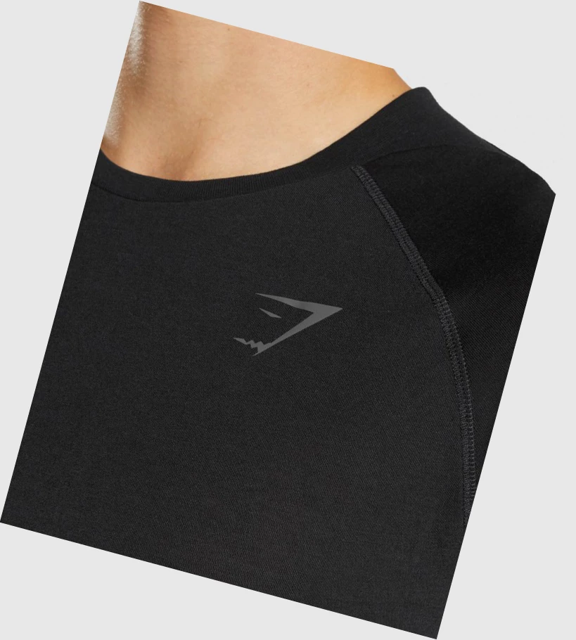 Gymshark Hyper Power T-skjorte Herre Svarte | RJMLFC371