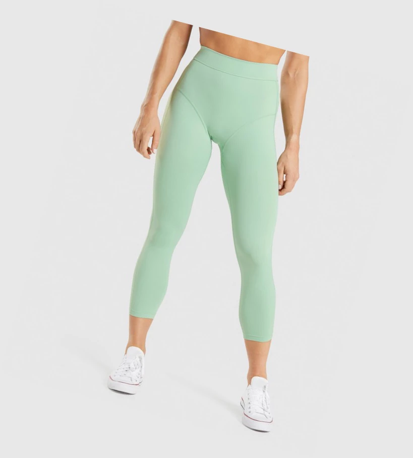 Gymshark KK Fit 7/8 High Waisted Leggings Dame Grønn | TVAWZL048