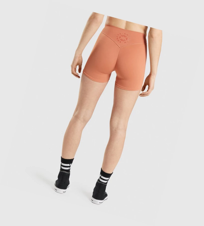 Gymshark KK Fit Shorts Dame Oransje | APCOQN962