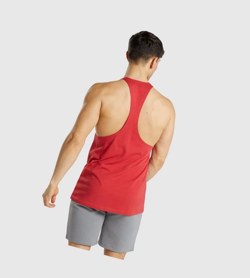 Gymshark Legacy Singlet Herre Rød | RWKSCJ473