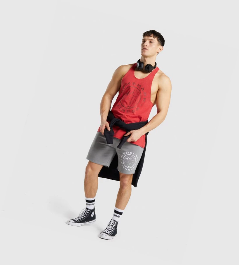 Gymshark Legacy Singlet Herre Rød | RWKSCJ473