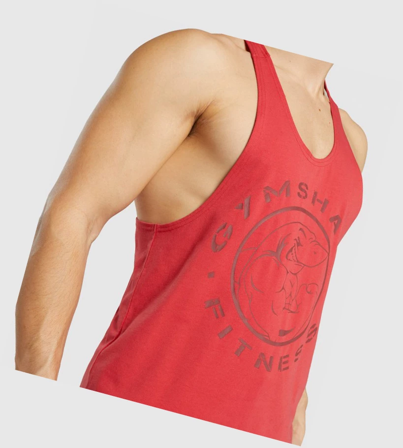 Gymshark Legacy Singlet Herre Rød | RWKSCJ473