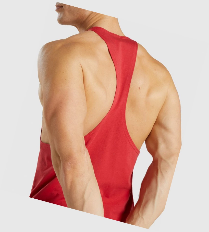 Gymshark Legacy Singlet Herre Rød | RWKSCJ473