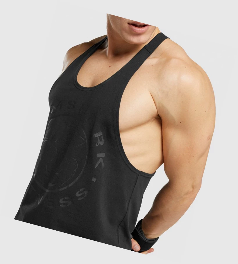 Gymshark Legacy Singlet Herre Svarte Svarte | YDXSNW054