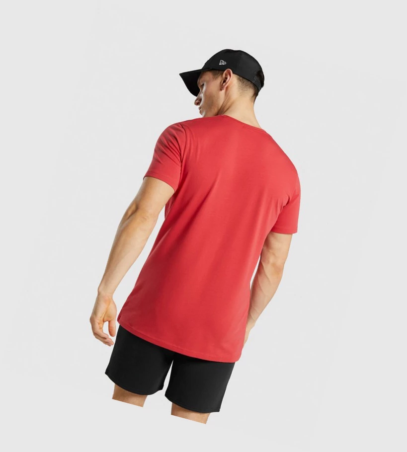 Gymshark Legacy T-skjorte Herre Rød | CLSOBT769