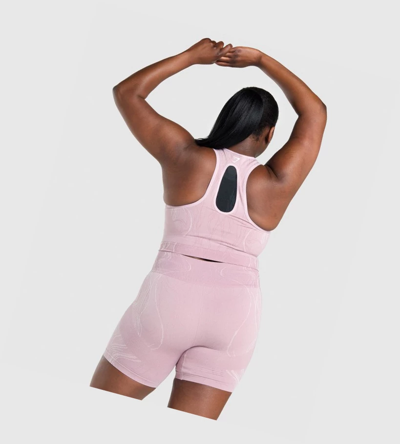 Gymshark Mercury Seamless Crop Singlet Dame Lyse Lilla | QDFOTJ146