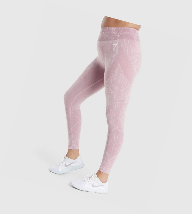 Gymshark Mercury Seamless High Waisted Leggings Dame Lyse Lilla | YBXTEU736