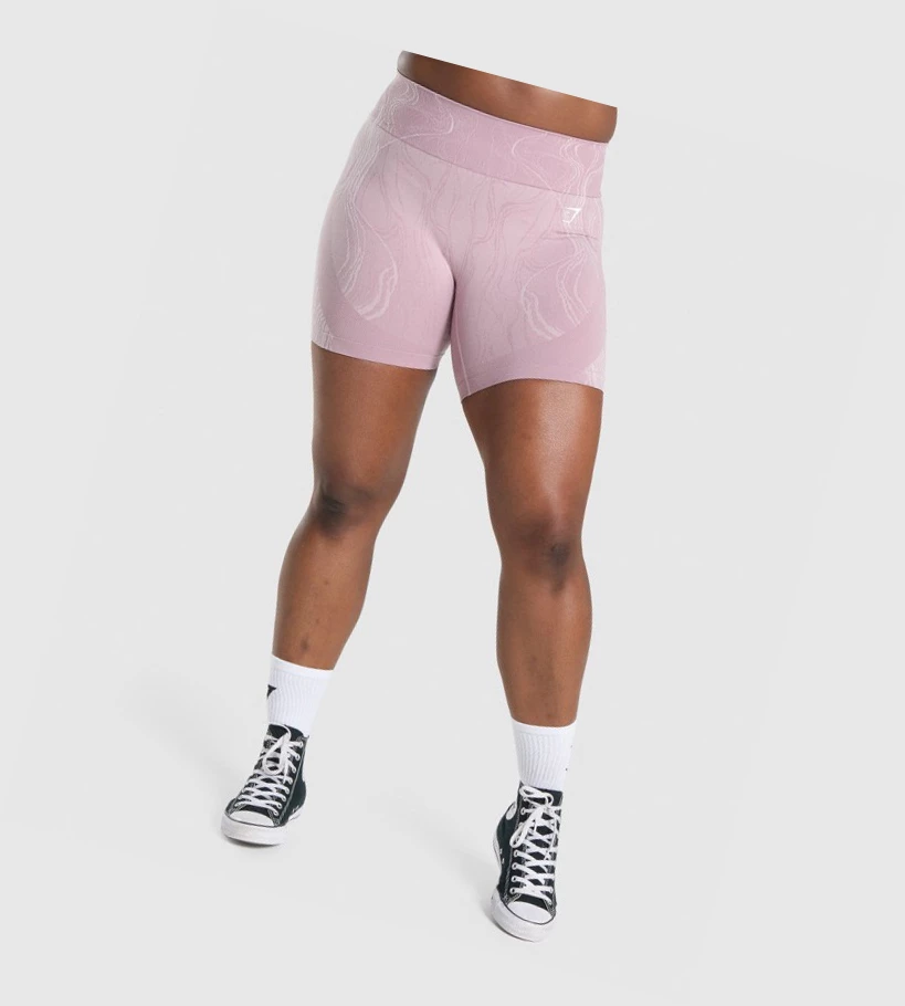 Gymshark Mercury Seamless Shorts Dame Lyse Lilla | HLIJVW693