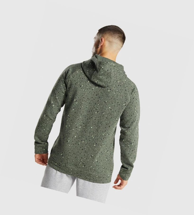 Gymshark Micro Print Klær Herre Grønn | LXSWJM415