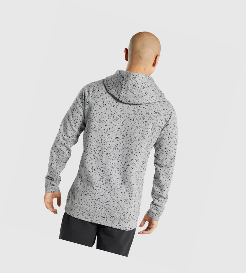 Gymshark Micro Print Klær Herre Lyse Grå | ACWJPQ042