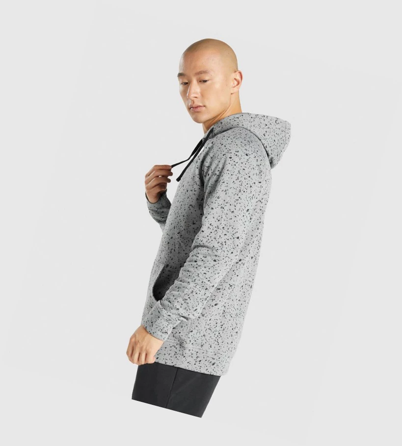 Gymshark Micro Print Klær Herre Lyse Grå | ACWJPQ042