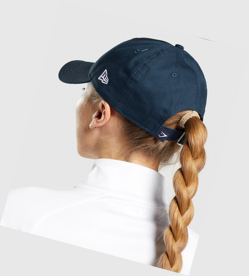 Gymshark New Era 9FORTY Adjustable Headband Dame Blå | NSGQDI018