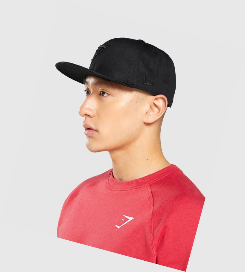 Gymshark New Era 9Fifty Snapback Headband Herre Svarte | EJIKDZ674