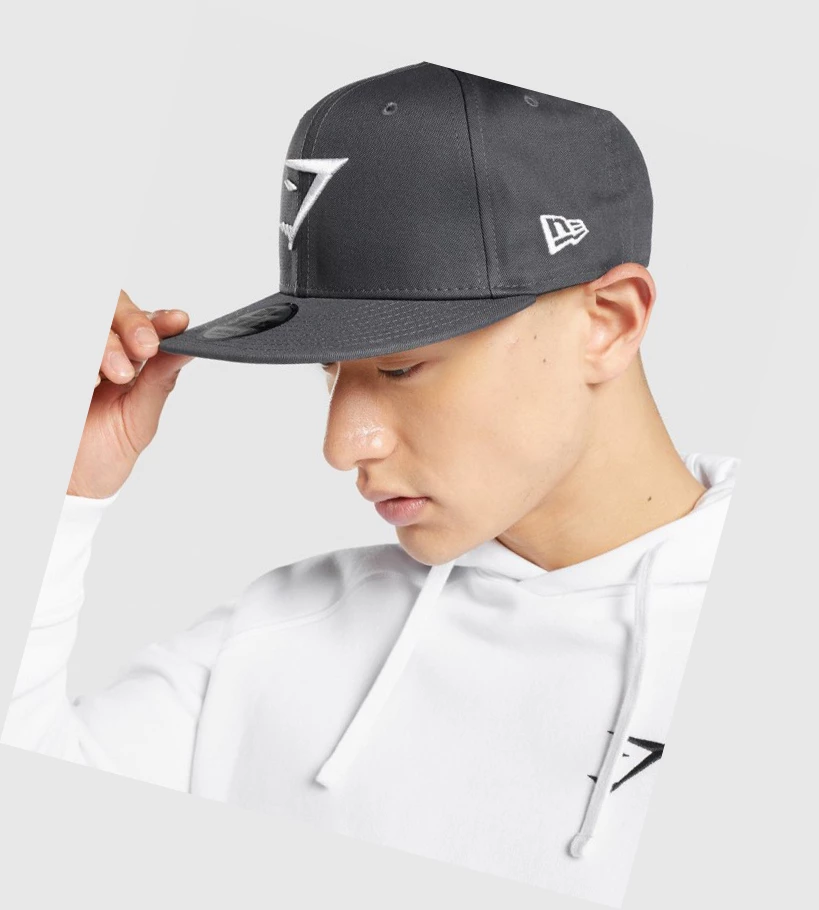 Gymshark New Era 9Fifty Snapback Headband Herre Grå Hvite | VPZUMT418