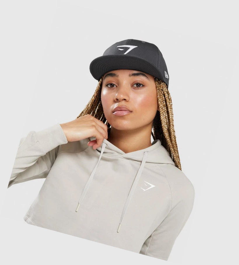 Gymshark New Era 9Fifty Snapback Headband Dame Grå Hvite | ZUAQCR789