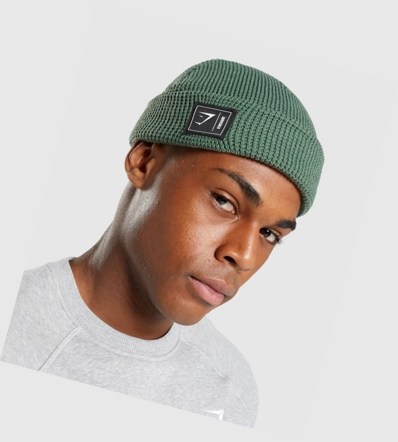 Gymshark New Era Fishermans Beanie Headband Herre Grønn | JNECKO568