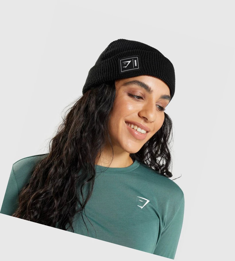 Gymshark New Era Fishermans Beanie Headband Herre Svarte | WNGOZQ063