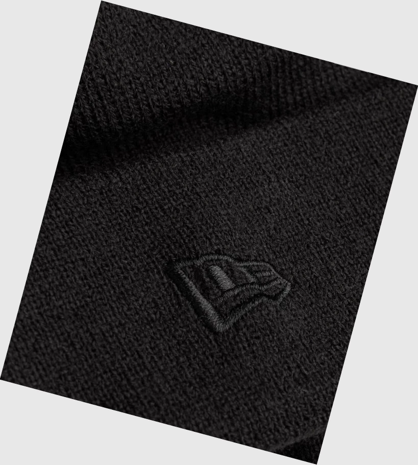 Gymshark New Era Sharkhead Cuff Knit Headband Dame Svarte | CSEMXU069