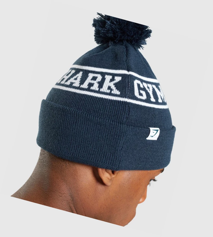 Gymshark New Era Tab Beanie Headband Dame Blå | MWPOFA463