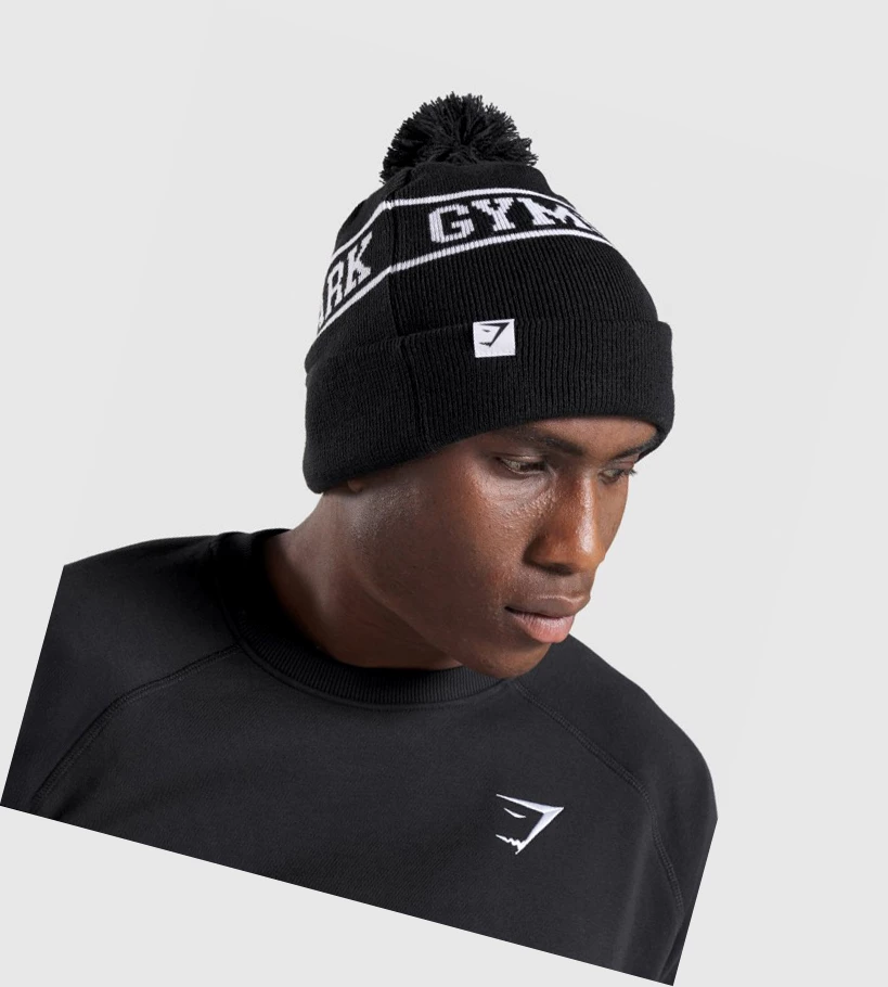 Gymshark New Era Tab Beanie Headband Dame Svarte | VFOYMH632