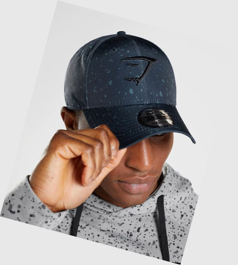 Gymshark New Era Universe Print Headband Dame Marineblå Hvite | ERNGAC574