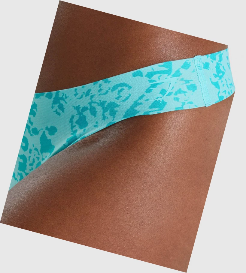 Gymshark No VPL Thong 3pk Undertøy Dame Burgunder Blå Grønn | XBTCOJ541