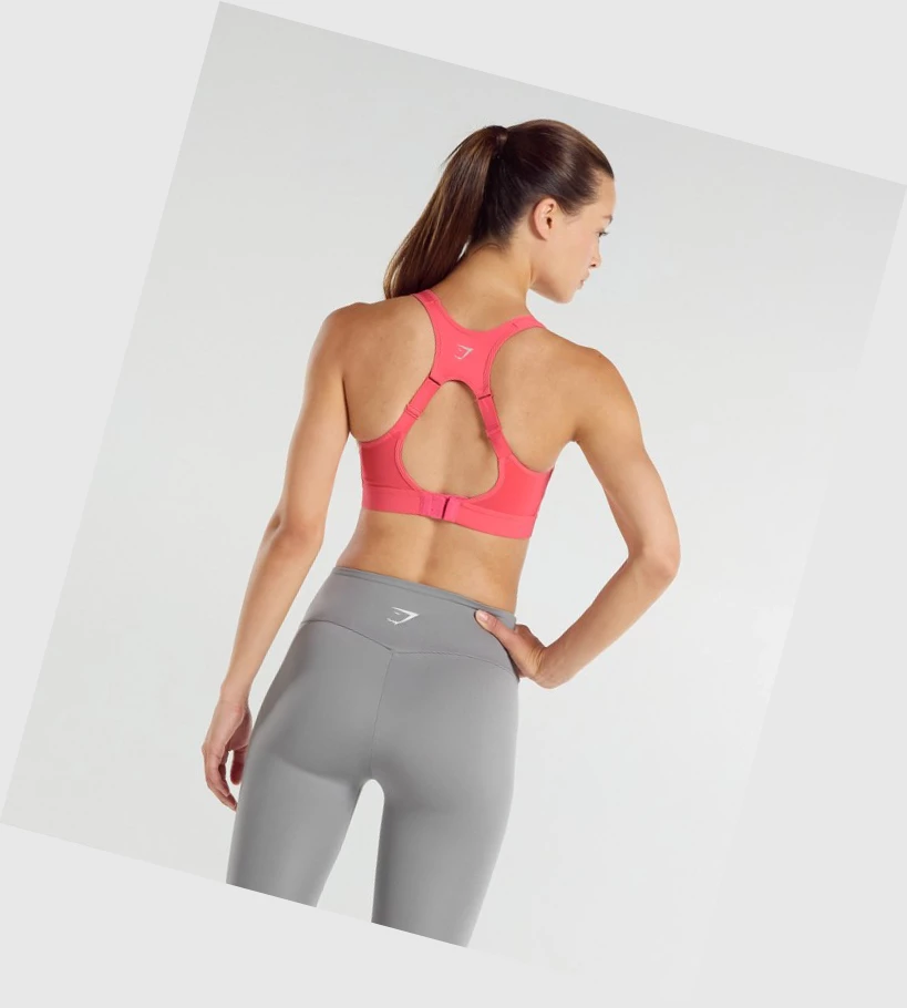 Gymshark Open Back Trenings Sports Bh Dame Rosa | LRBFCS910