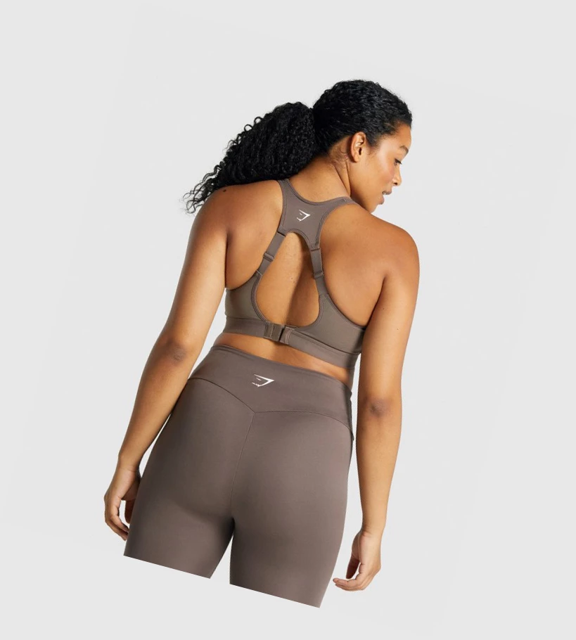 Gymshark Open Back Trenings Sports Bh Dame Brune | MZFRDP648