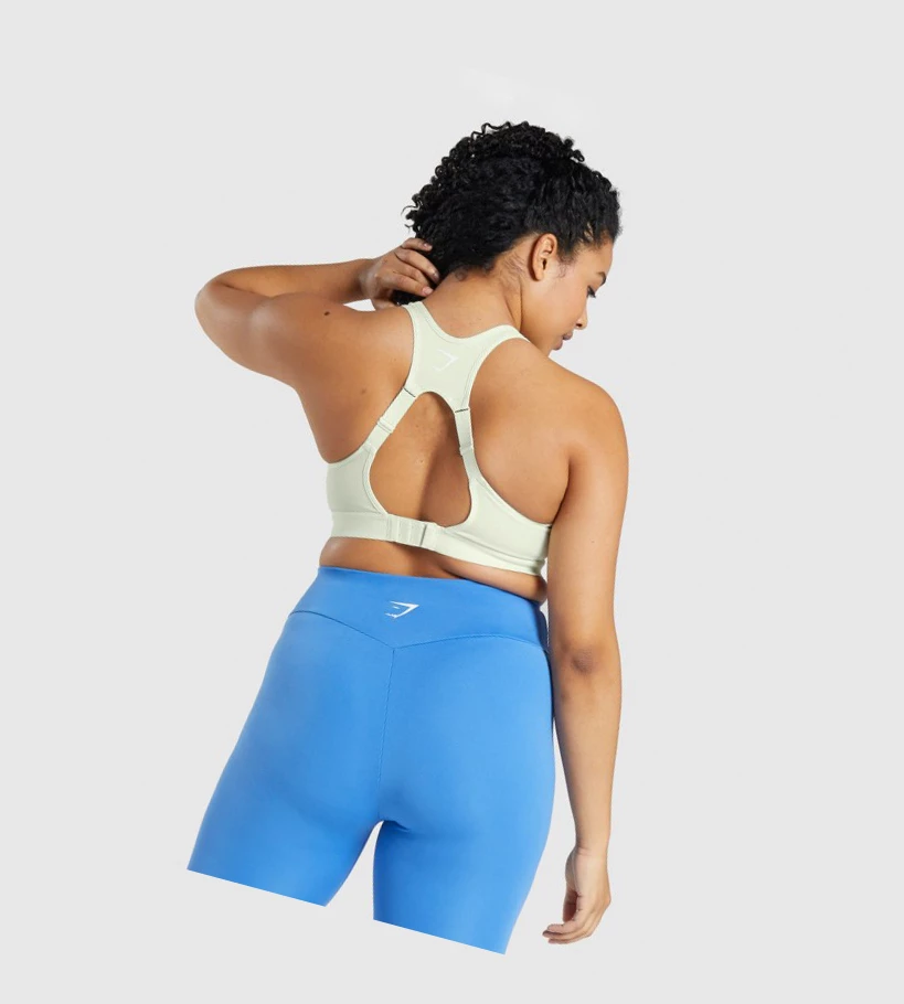 Gymshark Open Back Trenings Sports Bh Dame Lyse Grønn | TZVKFS405