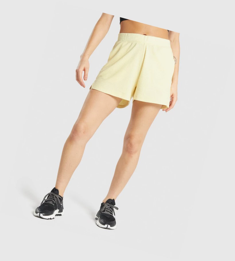 Gymshark Pause Loose Shorts Dame Gul | NIQYMB593