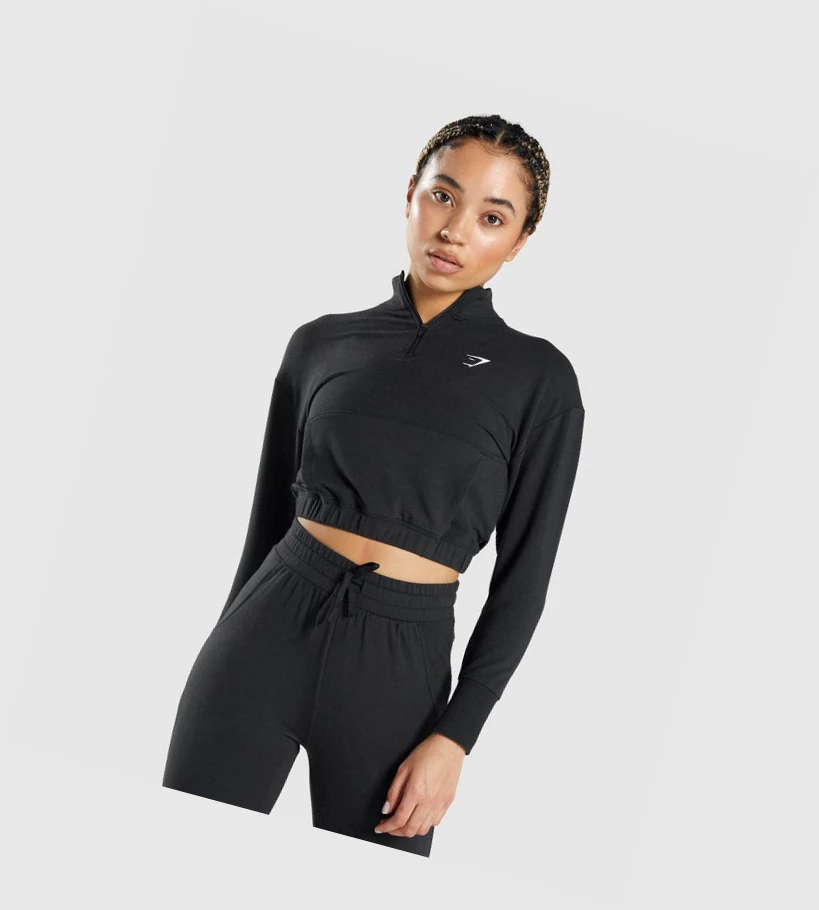 Gymshark Pippa Trenings Klær Dame Svarte | QMBKFC305