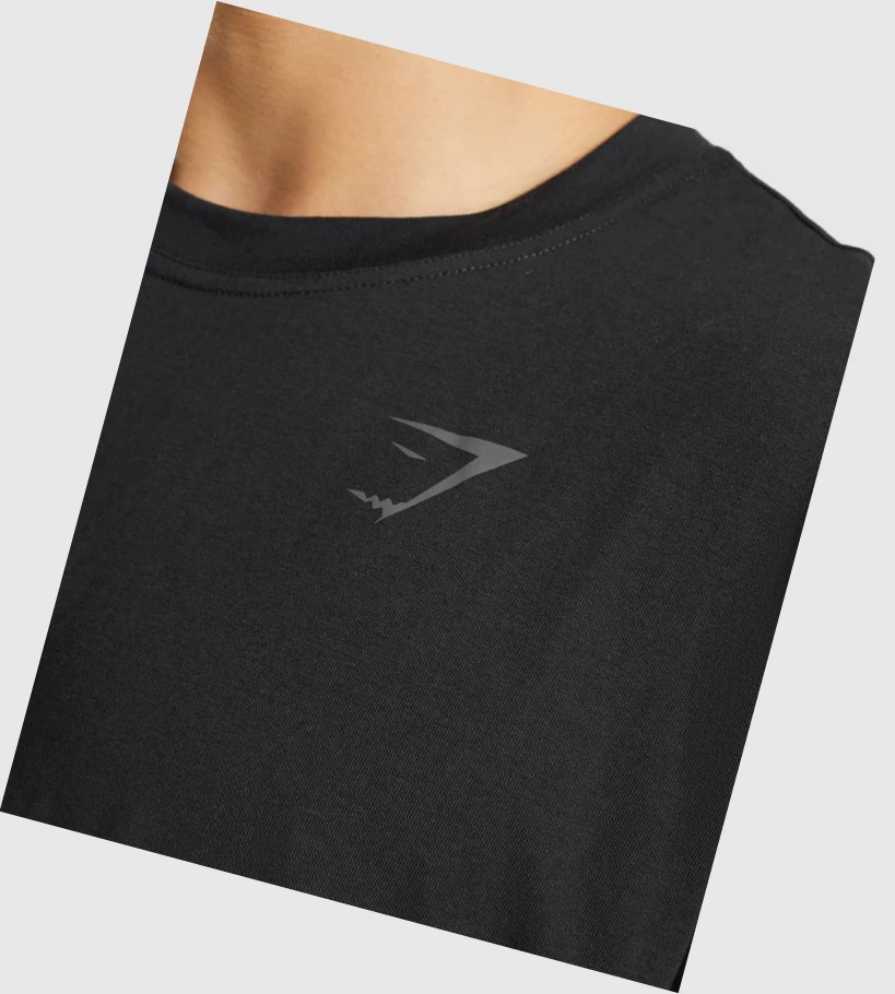 Gymshark Power T-skjorte Herre Svarte | YSDXQC270