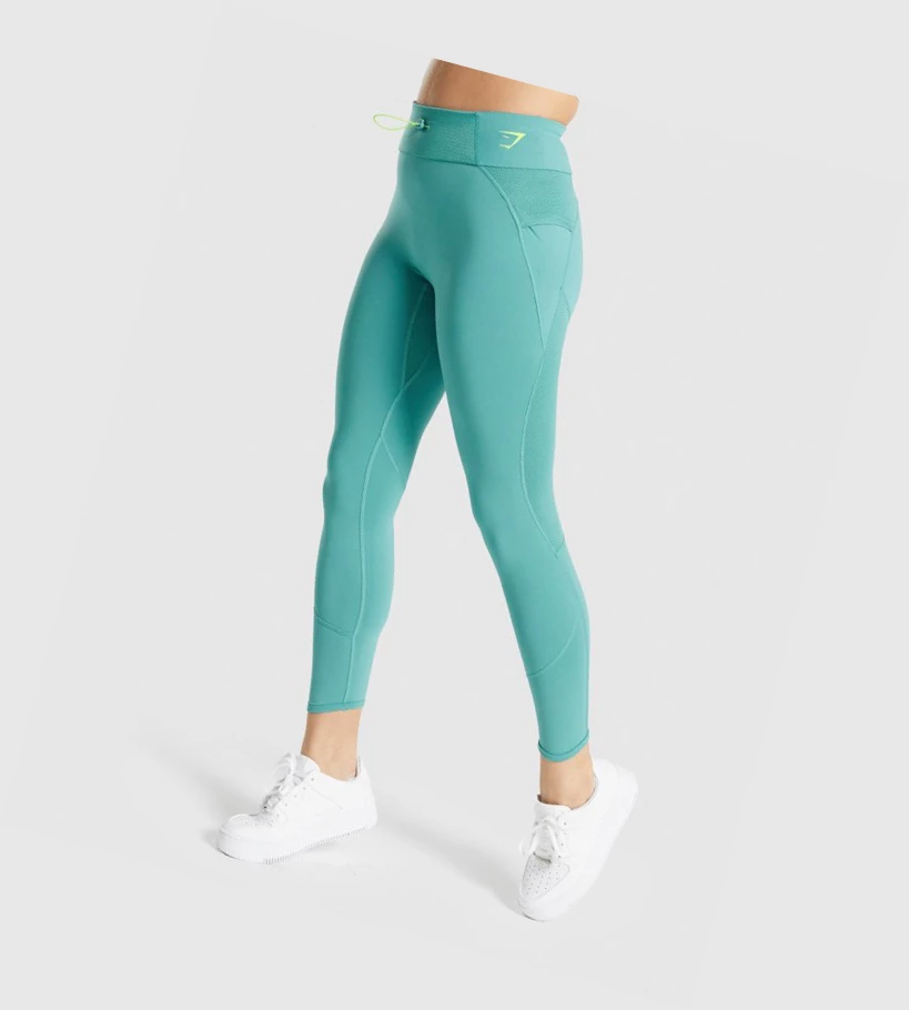 Gymshark Pulse High Waisted Leggings Dame Turkis | CYSIKU017