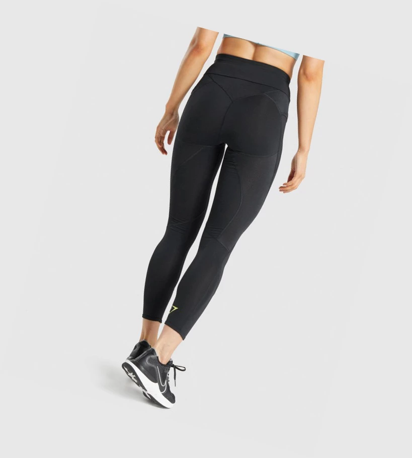 Gymshark Pulse High Waisted Leggings Dame Svarte | ZLHQKA046