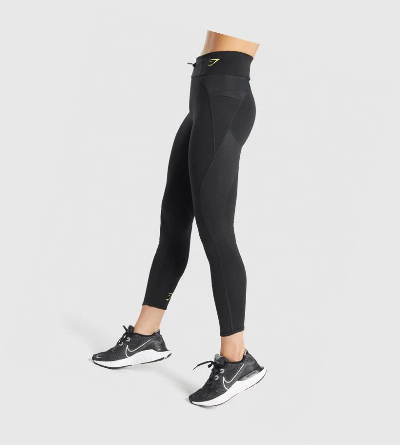 Gymshark Pulse High Waisted Leggings Dame Svarte | ZLHQKA046