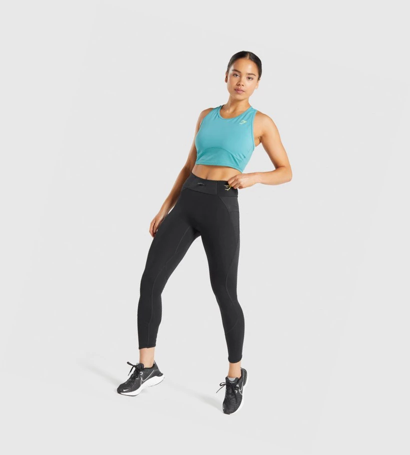 Gymshark Pulse High Waisted Leggings Dame Svarte | ZLHQKA046