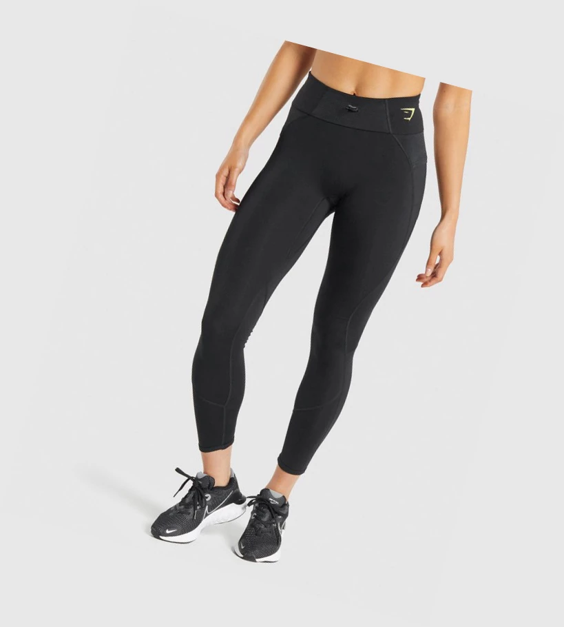 Gymshark Pulse High Waisted Leggings Dame Svarte | ZLHQKA046