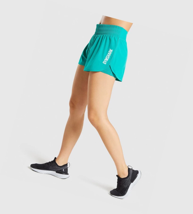 Gymshark Pulse Mid Rise Shorts Dame Grønn | PVKBON850