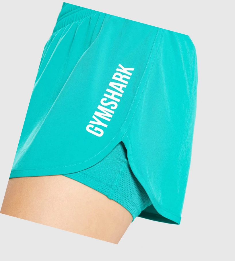 Gymshark Pulse Mid Rise Shorts Dame Grønn | PVKBON850