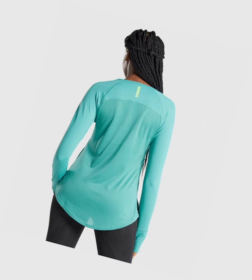 Gymshark Pulse T-skjorte Dame Turkis | TJMURW760