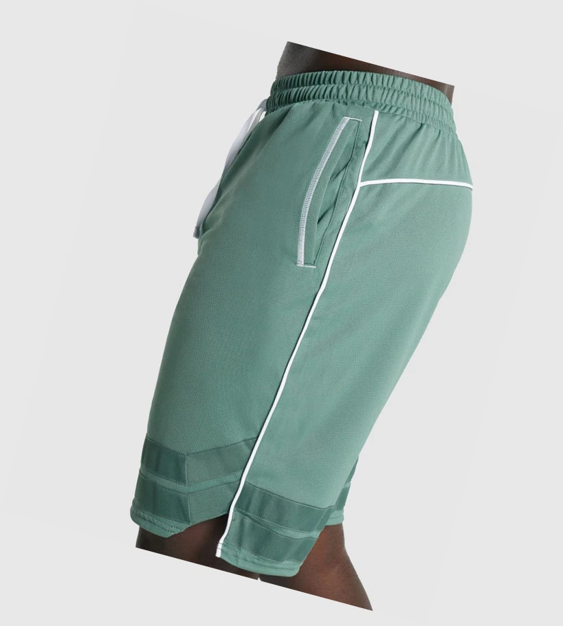 Gymshark Recess Basketball Shorts Herre Grønn | ADWKSM809