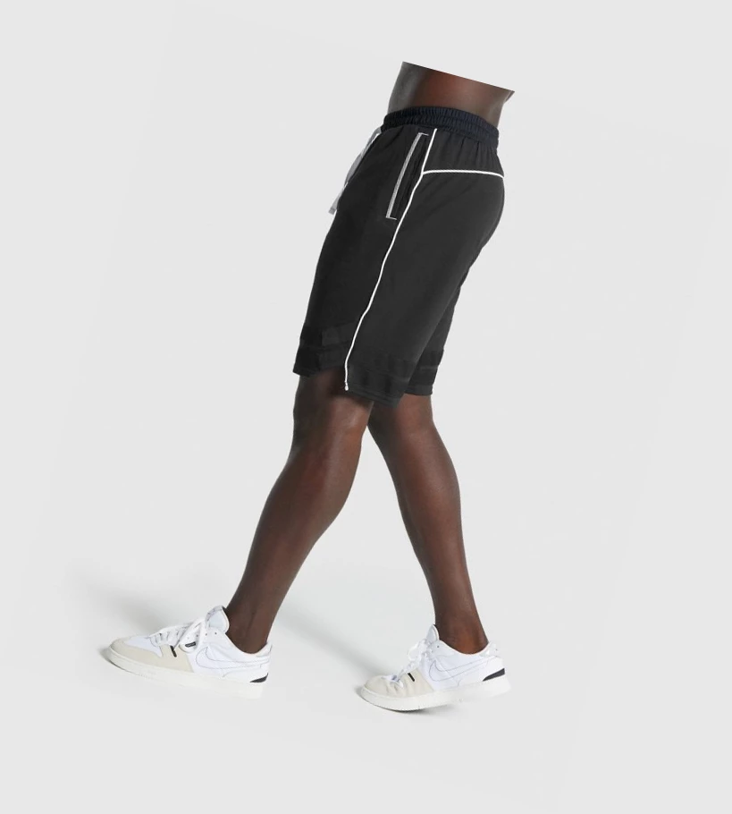 Gymshark Recess Basketball Shorts Herre Svarte | SIODCV306