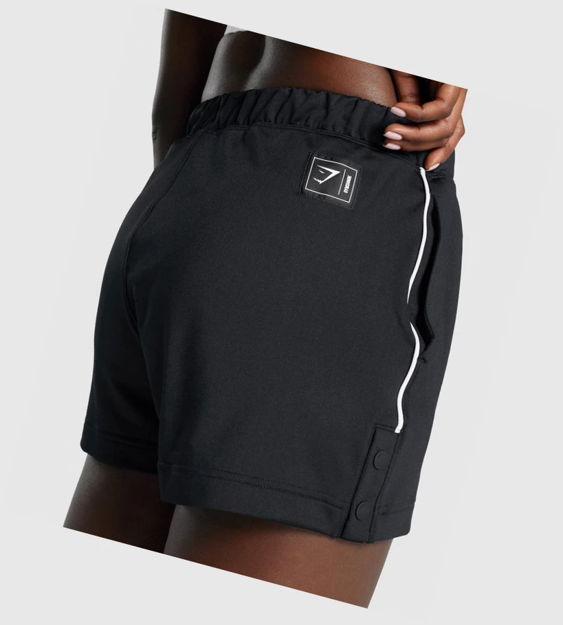 Gymshark Recess Shorts Dame Svarte | CWQAIS524