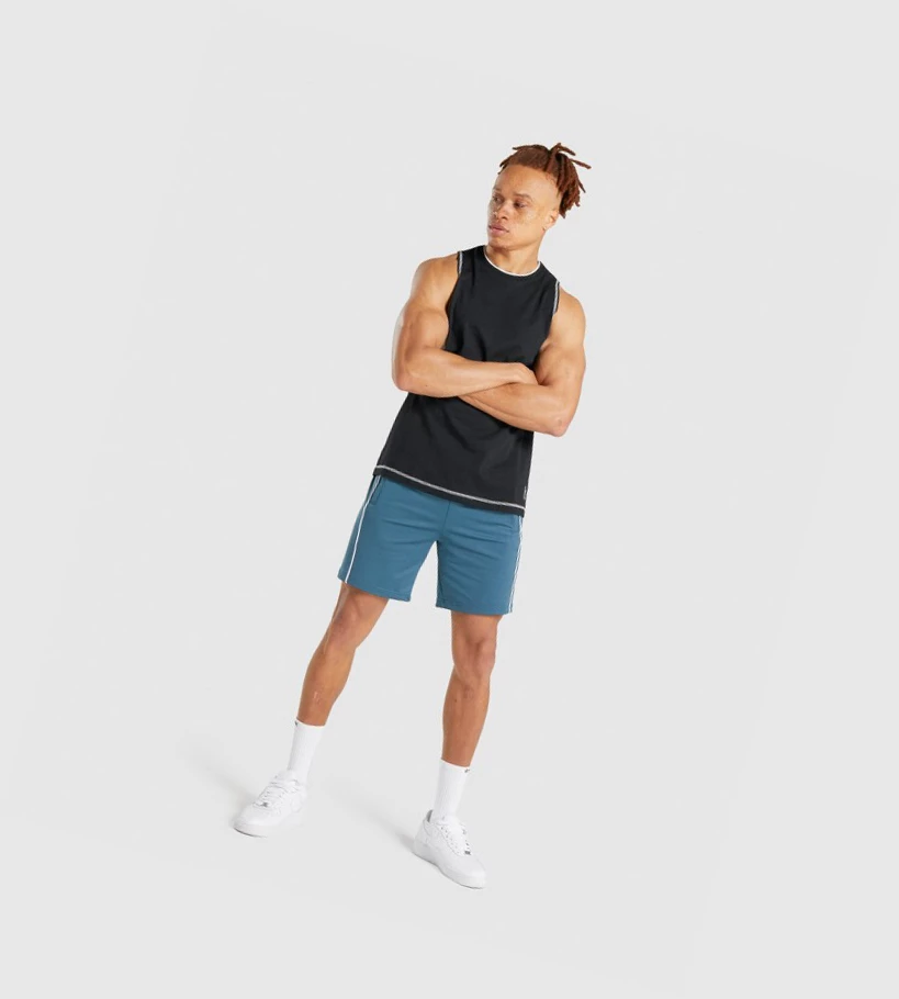 Gymshark Recess Singlet Herre Svarte | UNTLBE084