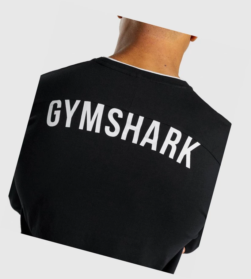 Gymshark Recess T-skjorte Herre Svarte | MPDGLB291