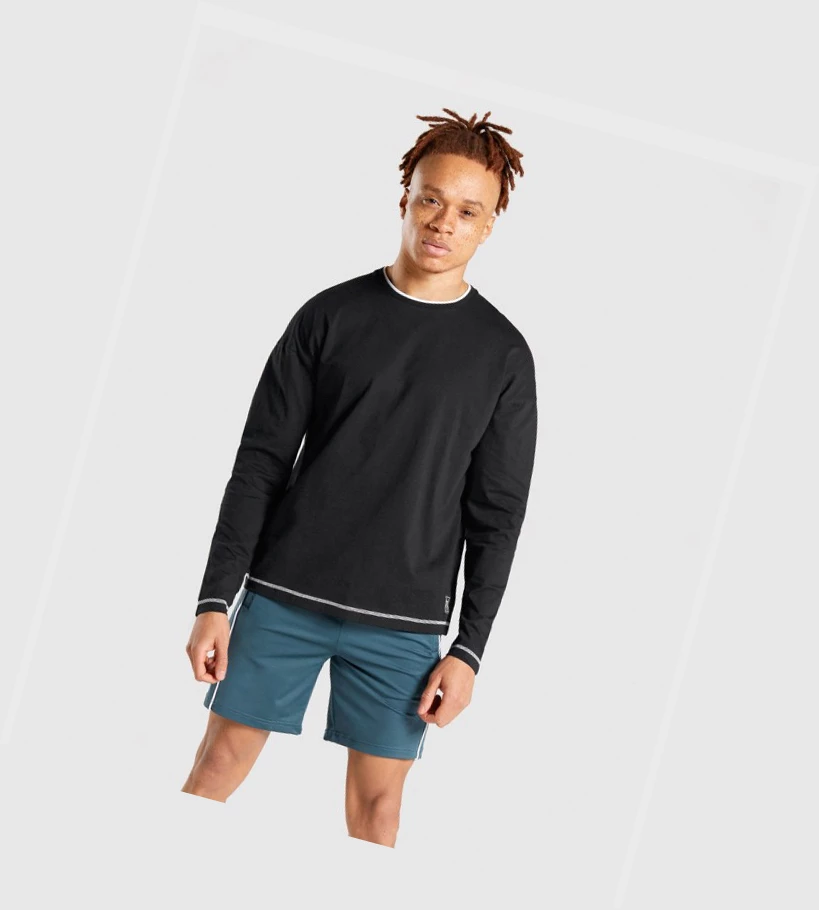 Gymshark Recess T-skjorte Herre Svarte | MPDGLB291