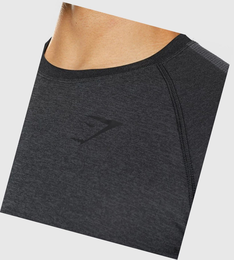 Gymshark Regulate Trenings T-skjorte Herre Svarte | JQUETH845