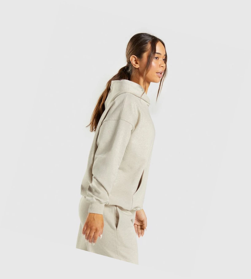 Gymshark Rest Day Sweats Klær Dame Beige | CAGJOY137