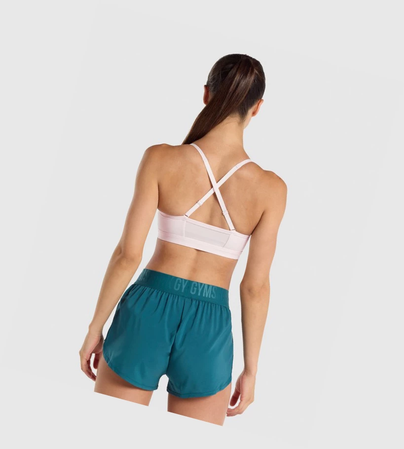 Gymshark Ruched Trenings Sports Bh Dame Pisket Krem | IORAGX516